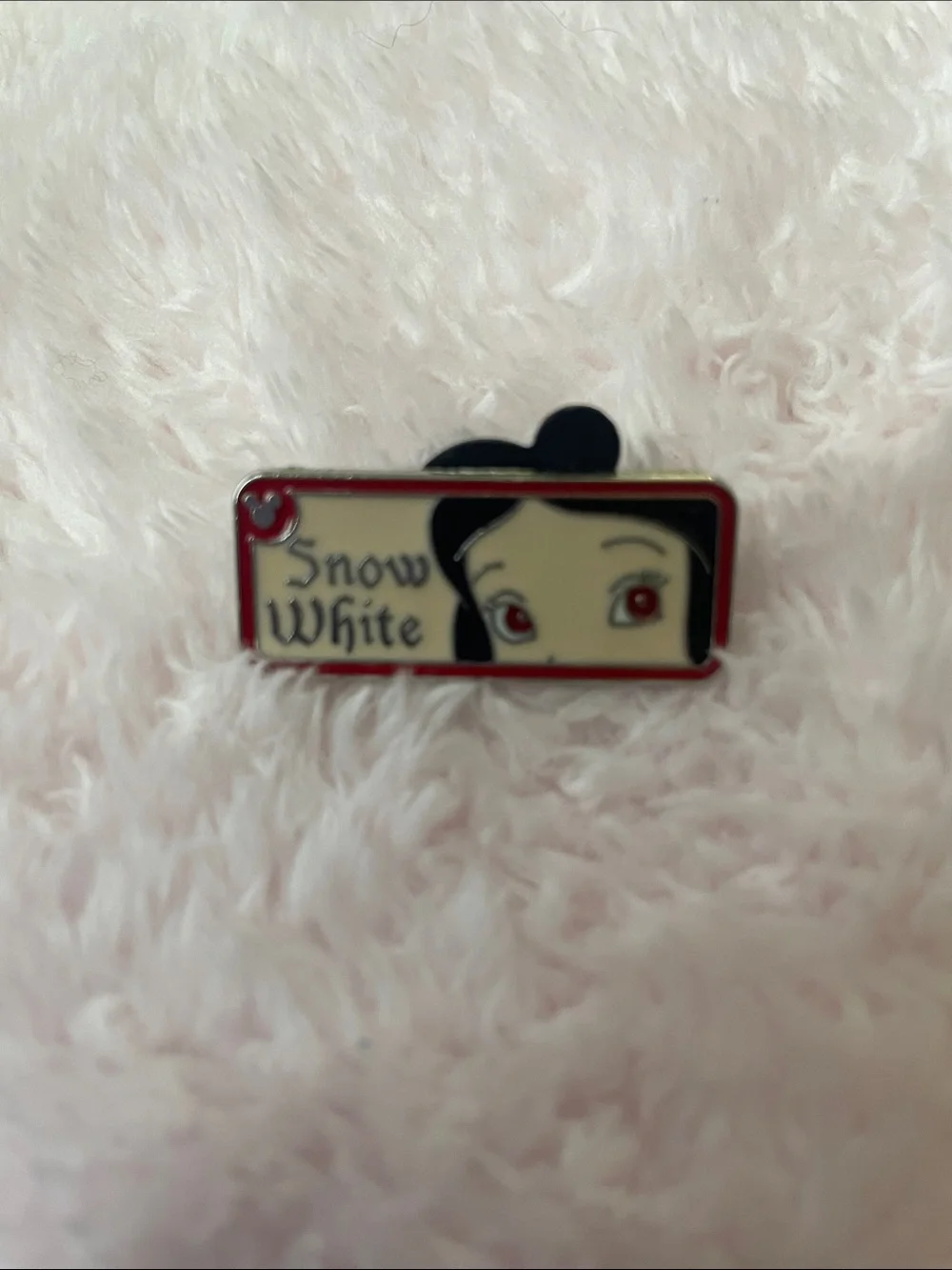 Disney Snow White Enamel Pin - Black, Red, Cream